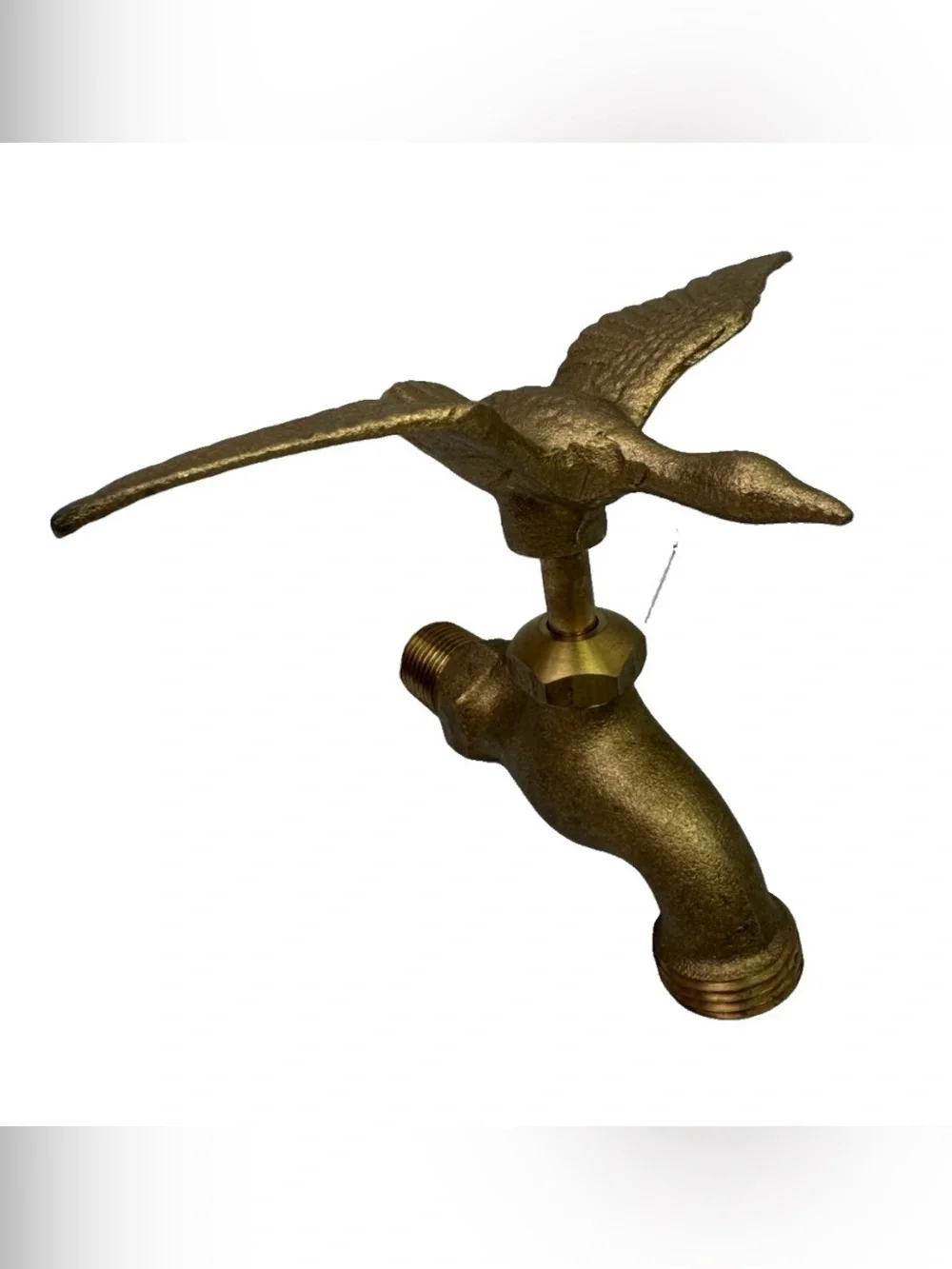 Solid Brass Flying Goose Hose Faucet Spigot Decorative Water Bibb Tap VTG